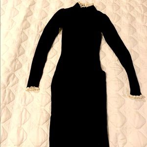 Black knit body con H&M dress